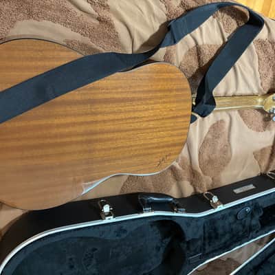 Zager 38” solid mahogany parlor acoustic electric guitar 2018-2020 - Natural image 2