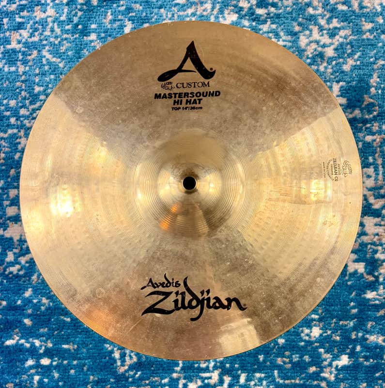 (TOP ONLY) 14” Zildjian A Custom MASTERSOUND Hihat 1062g image 1
