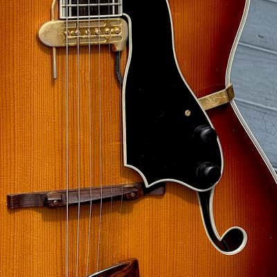William Barker 17" Acoustic Arch Top 1977 - stunning untouched original 1 of 120 ever all w/a Factory DeArmond ! image 12