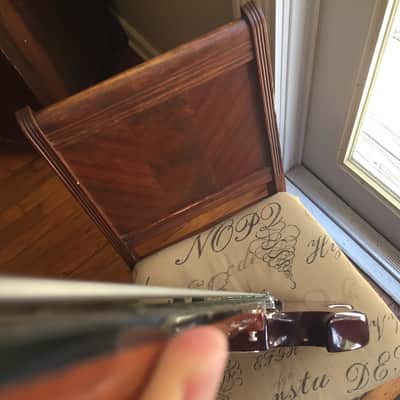 Global 495 B Bass Guitar (SG EB3 Short Scale) 1970's Aged Cherry image 8