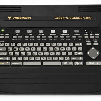 Videonics TitleMaker 2000 Character Generator - Vintage 90s Lo-Fi Video Synth Glitch Art FX Hardware (Tested & Working w/ Original Power Supply) image 2