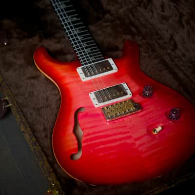 PRS Custom 24 Semi-Hollow Wood Library Bonnie Pink 10 Top image 7