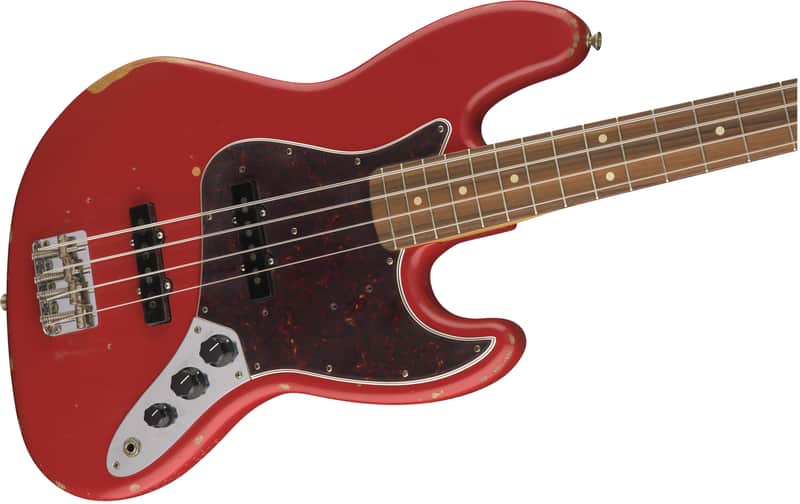 Fender Road Worn '60s Jazz Bass Fiesta Red | Reverb Canada