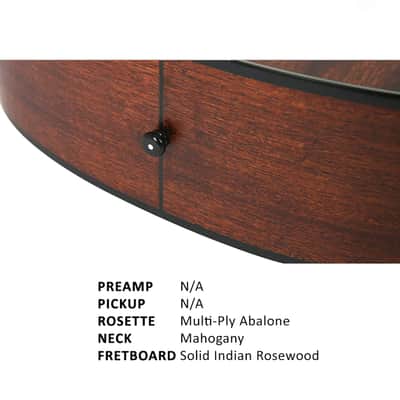 Parkwood S22M OM Body Acoustic Guitar - Mahogany image 3