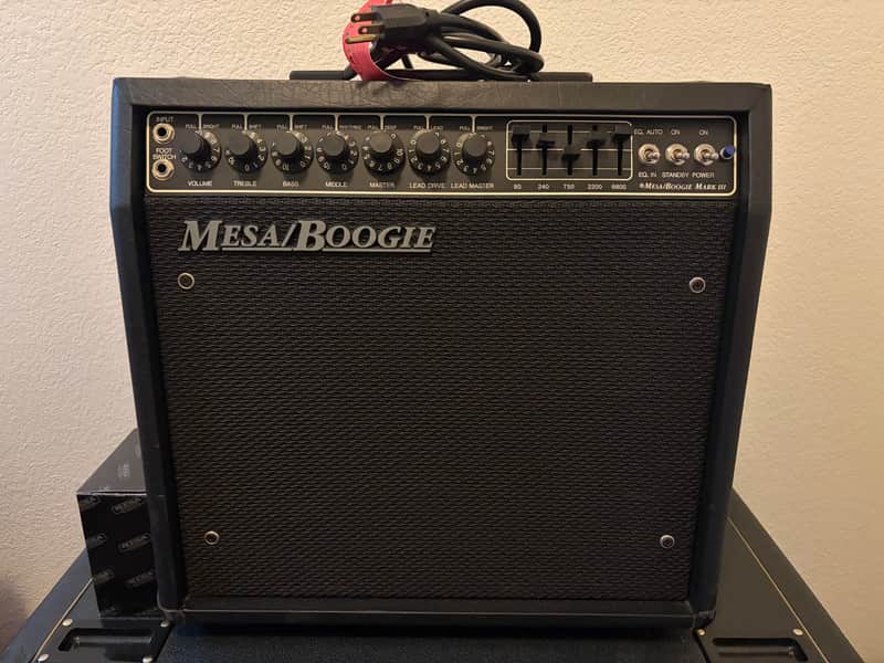 Mesa Boogie Mark III Simul-Class 3-Channel 85-Watt 1x12" Guitar Combo 1989 - 1997 Green Stripe image 1