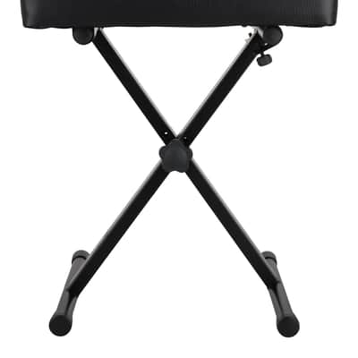 On-Stage KT7800 Three-Position Adjustable X-Style Keyboard Bench w/Thick Cushion image 3