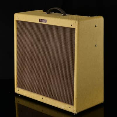 Fender Blues DeVille Reissue 2-Channel 60-Watt 4x10" Guitar Combo - Tweed with Cover image 1