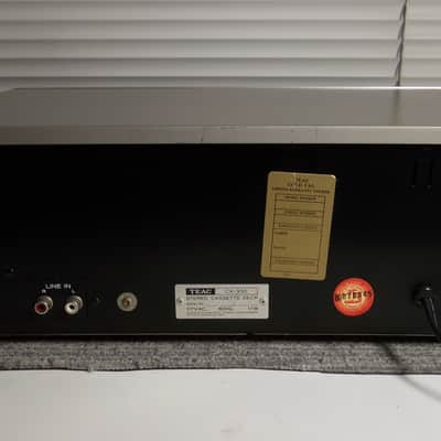 1982 TEAC CX-350 Silverface Stereo Cassette Deck New Belts & Serviced 08-2021 Very Good #290 image 8