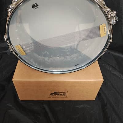 DW #DRVC6514SVC USA Collectors Series 6.5x14"  5mm Solid Concrete Snare Drum w/ Chrome Hardware image 6