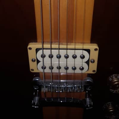 Vintage Midco Lotus L-1000 Electric Guitar Double Cutaway Two Tone  White Ash & Walnut Neck Thru Body FREE SHIPPING!! image 3