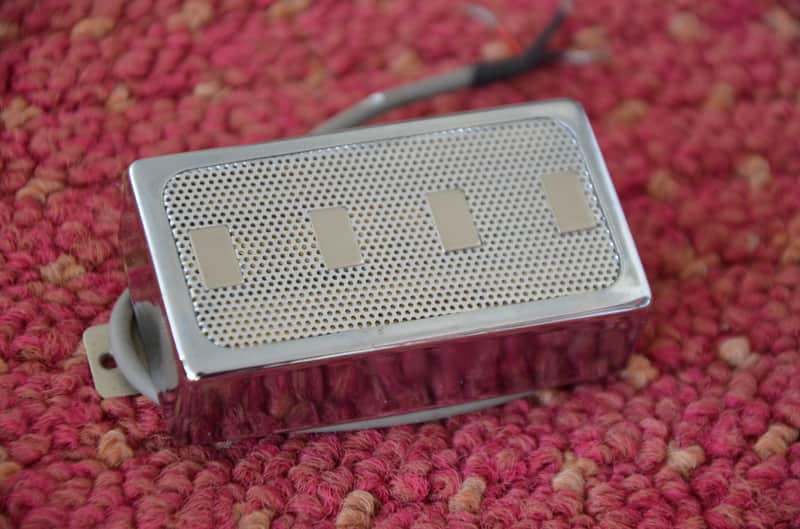 Hagstrom Viking Bass Pickup * Excellent condition, great sound! * - Chrome image 1
