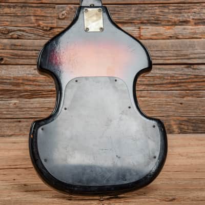 Supro Violin Bass Sunburst 1960s image 9