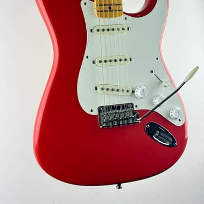 Fender Vintage Hot Rod '50s Stratocaster 2014 Fiesta Red Very Rare Made For One Year With Case image 3