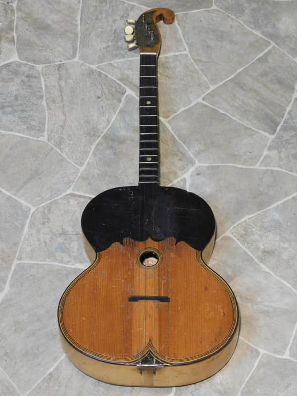 RARITÄT alte Brac Balkan Zupfinstrument BISERNICA Tamburica Tambura antik string J. Stjepusin SISAK image 1