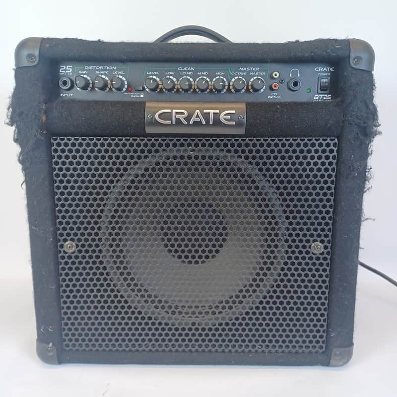 Crate BT25 Bass Amplifier 2 Channel Combo Amp 4Band EQ 25Watts 10"Speaker+Inputs image 1