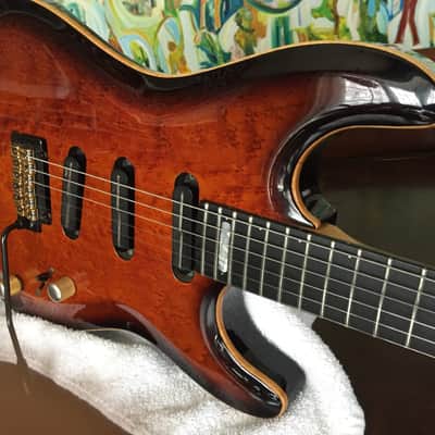 Godin Artisan ST1, 1994, USA-Canada, Hight gloss Cognac burst image 3