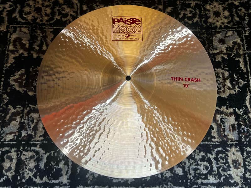 Paiste 19" 2002 Thin Crash Cymbal - Traditional image 1