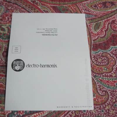 very lightly handled Electro-Harmonix EMPTY CARDBOARD BOX and original Owner's Manual + Warranty / Registration paperwork ONLY for POG2 Polyphonic Octave Generator (NO pedal / NO adapter) 2014 (can be home for different year POG2 pedal) image 24
