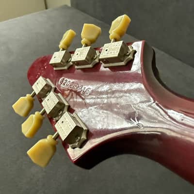 1989 Gibson Flying V '67 Reissue 1989 Nashville | 1st-Year '67 Reissue! | Cherry Red | Seymour Duncan Phat Cat P-90 image 9