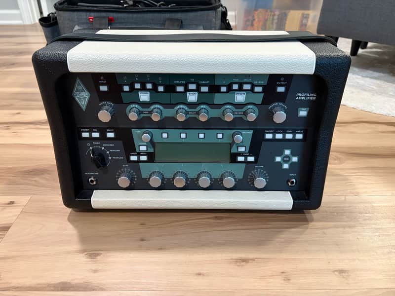 Kemper Amps Profiler Head with Remote Black – Upgraded Shell, CAT5 Cable, Travel Bag image 1