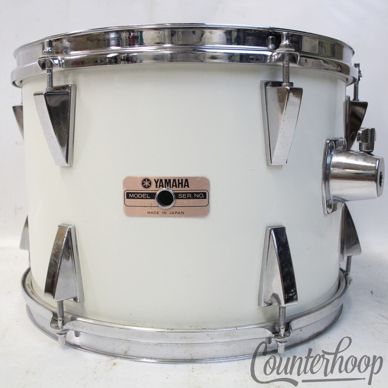 Yamaha 13x9"5000GA Series White Stage Custom Tom Drum Vintage 80s Made Japan — main photograph
