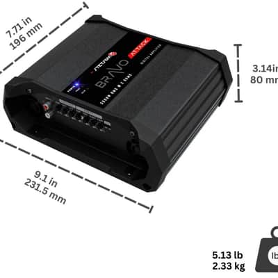 Stetsom BRAVO ATTACK 3000 Watts RMS 2-Ohms Mono Full-Range Digital Car Audio Amplifier image 4