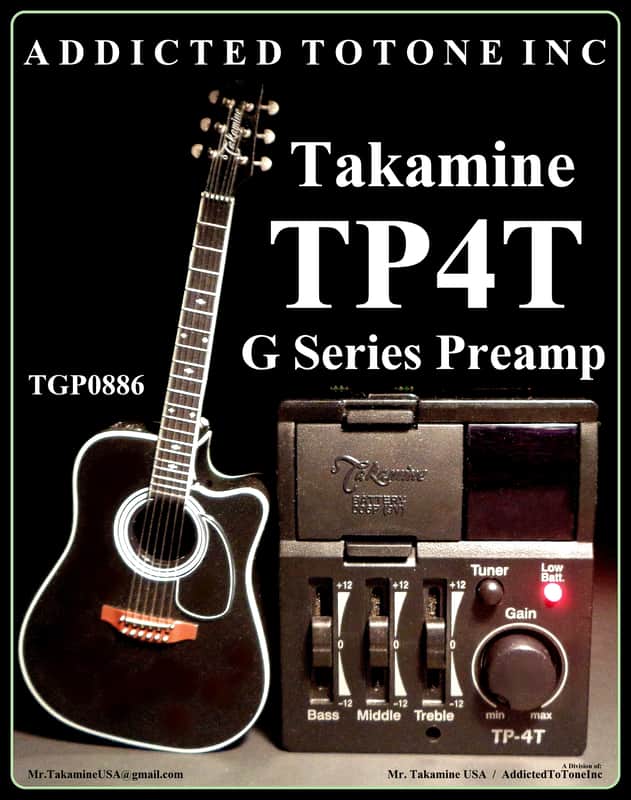 Takamine G Series TP4T Preamp / NOS / Original Revision / Authorized Dealer image 1