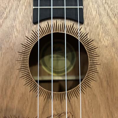 Laila UFG2311C CAT concert ukulele with cat engraving + cover image 7