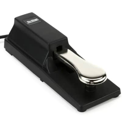 On-Stage KSP100 Universal Keyboard Sustain Pedal 2010s - Black/Chrome image 2