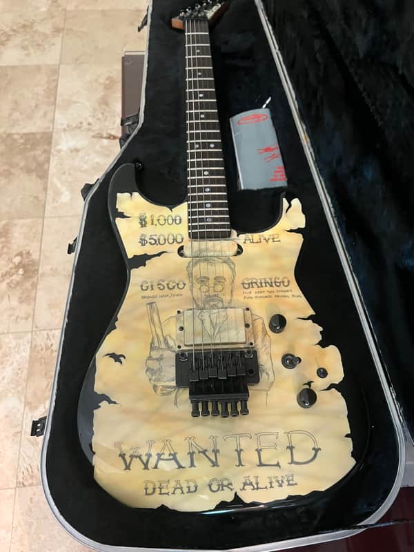 1988 Jackson Strat - Grover Jackson Wanted Poster, NAMM Guitar image 1