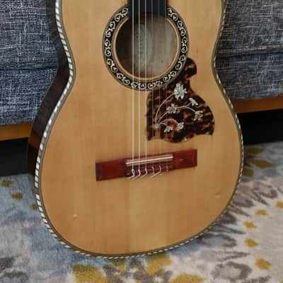 Early 1900's French Parlor Guitar - Mirecourt René Gérome Salon, Gypsy Parlor - Romantic Nylon String image 4