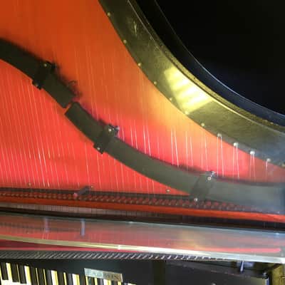 Baldwin Solid Body Harpsichord 1967 Black w/Red Soundboard image 9