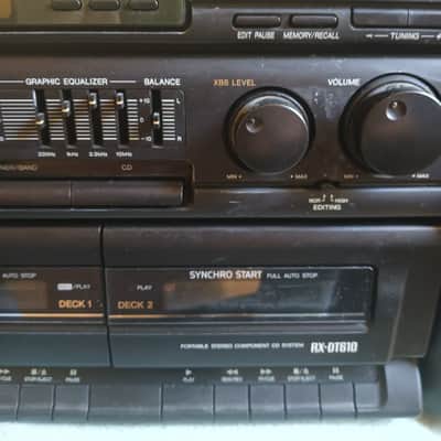 LAST CHANCE TO GET BY JUNE 15 !! Panasonic RX-DT 610 XBS 80s-00s - Black image 7
