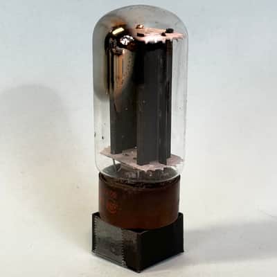 1962 RCA 5R4GYB Vintage Brown Base Black Plate Side D Getter Rectifier Tube!T468 image 2