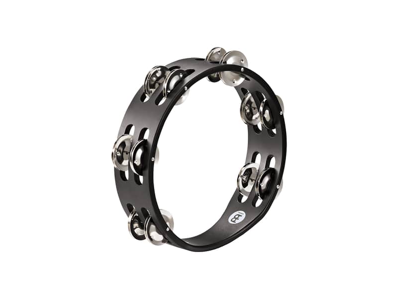 Meinl CTA2S-BK Compact Tambourine w/ Steel Jingles image 1
