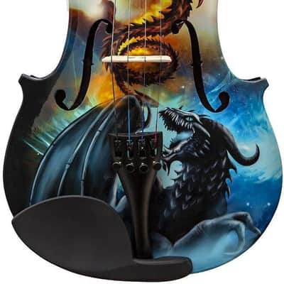 Dragon Spirit 4/4 Violin, crystal fine tuners & carbon fiber bow image 1