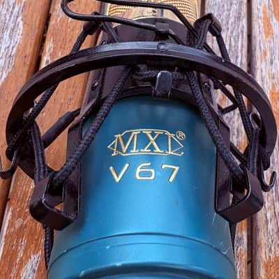 MXL V67G Large Capsule Condenser Mic 2010s - Green/Gold image 6