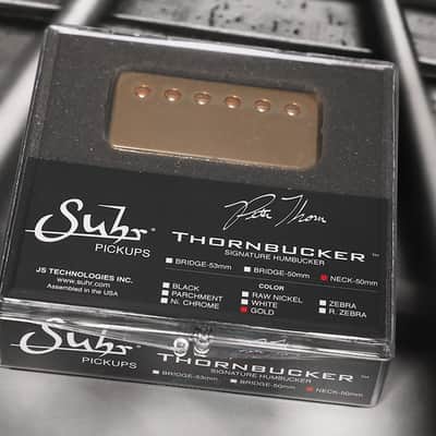 SUHR Thornbucker PAF Neck Rhythm Humbucker Pickup GOLD 50mm - Pete Thorn