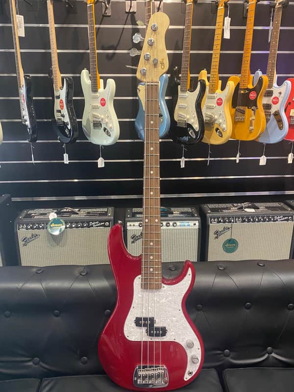 G&L Fullerton SB1 40 Aniversario Bajo Eléctrico Crimson Red image 1