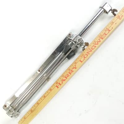 Ludwig Cymbal Stand Flat/Flush-Base Tripod Chrome Chicago Vintage 60s Crash/Ride image 4