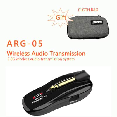 Aroma 5.8G Guitar Wireless System Transmitter Receiver Built-in Rechargeable Battery,price include the import duty for US buyer image 4