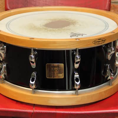 Yamaha MSD14AF Anton Fig Signature 14x6" Maple Snare Drum 2000s - Black image 1