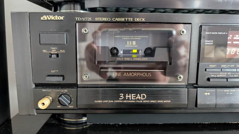 Victor TD-V721 (JVC TD-V1010) 3-Head Cassette Deck image 1