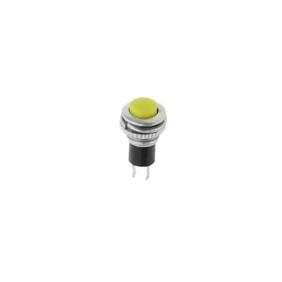 Guitar Momentary Kill Switch Yellow Momentary Push Button 10MM Flush Mount 4.1mm with 14" 22Ga wire image 7