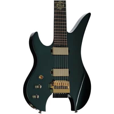 Schecter Synyster Gates 7 Headless Left-Handed Electric Guitar, Oak Green image 1