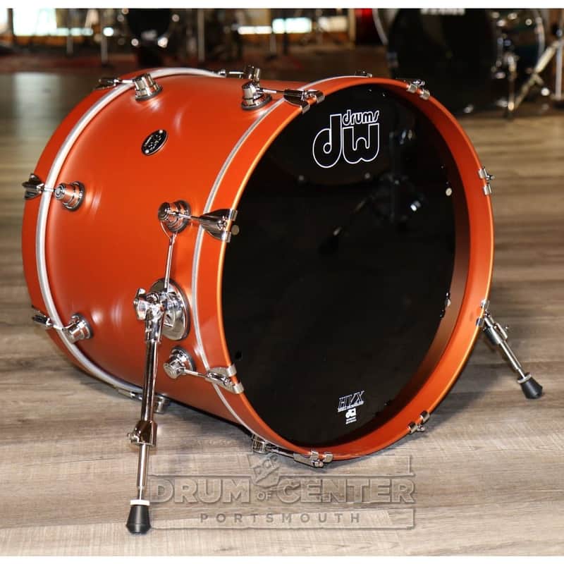 DW Performance Bass Drum 20x16 Hard Satin American Rust image 1