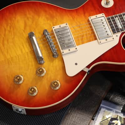 2011 Les Paul Custom Shop Historic 1959 Reissue Electric Guitar Quilt Washed Cherry VOS + COA OHSC image 5
