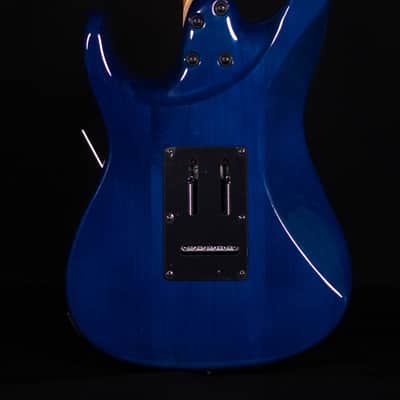 Ibanez AZ22S1F Flame Top Electric, Transparent Turquiose Burst image 4