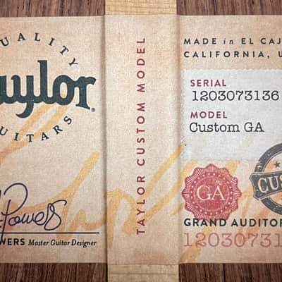 2023 - Taylor Custom GA - Honduran Rosewood/Adirondack image 21
