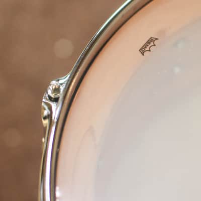 DW 5.5x14 Collector's Maple Solid Sky Blue Super Solid Snare Drum - SO#1288932 image 6